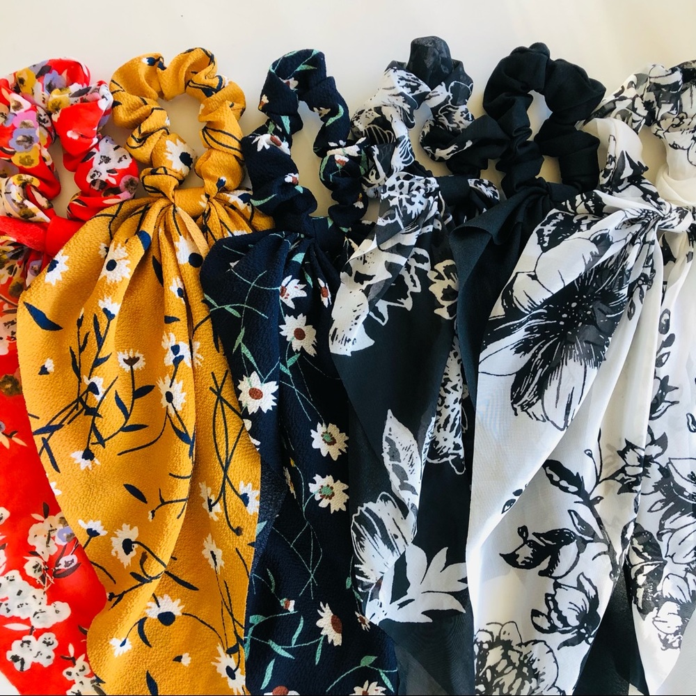 6 piece hair ribbon set